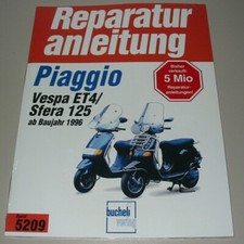 Reparaturanleitung Vespa Piaggio ET4 / Sfera 125 ab Baujahr 1996 Buch NEU!
