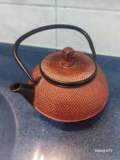 Gusseiserne Teekanne 1,6 kg schwer, 700 ml, mit  Siebeinsatz,  wie neu