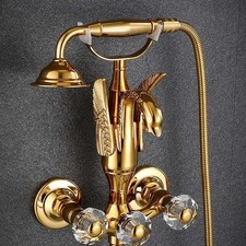 Gold Badewannenarmatur