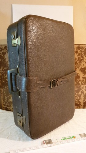 Vintage lederkoffer braun - lederkoffer,