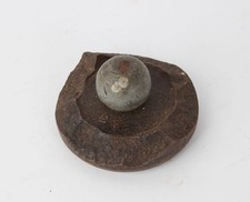 Antiker Granatsplitter + Bleikugel