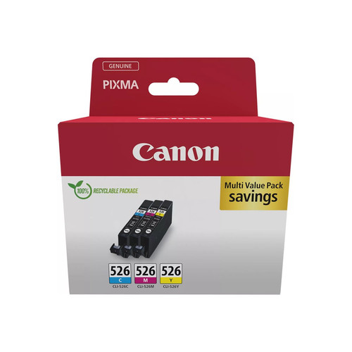 Canon cli 526 y - c/m/y, multipack