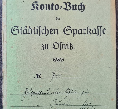 Sparbuch sparkasse ostritz - sparbuch,