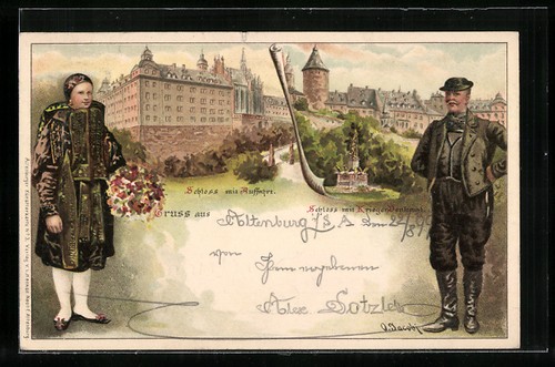 Künstler altenburg - künstler-ak, /