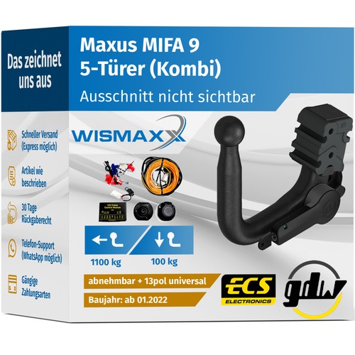 Anhängerkupplung für maxus - anhÄngerkupplung,