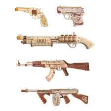 Robotime Mechanisches 3D-Puzzle-Set aus Holz Waffen Selbstmontagespielzeug