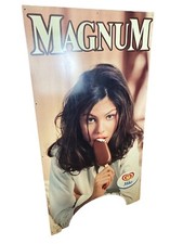 MAGNUM Miko Werbeschild Vintage Werbung Eiscreme Frau Höhe 100cm Kunststoff