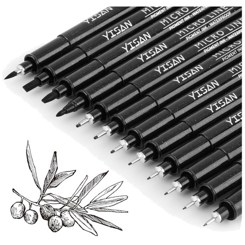 Fineliner set stifte - set, 12