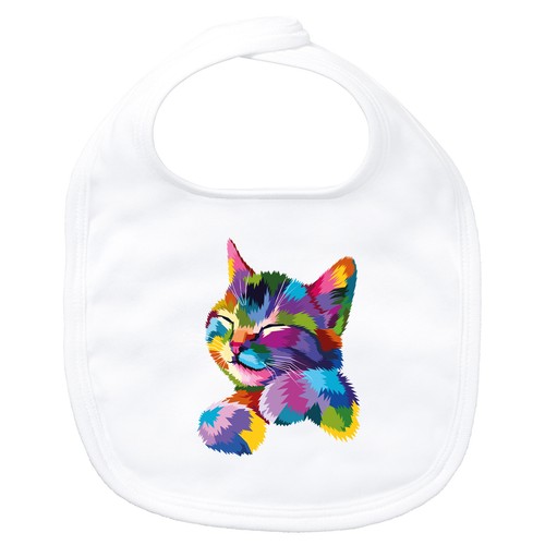 Baby lätzchen katze colorful - baby,