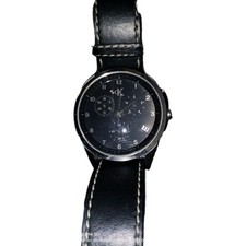 CK.Calvin Klein Chronograph.K22271Modell.Swiss Made.Leder Armband Schwarz.