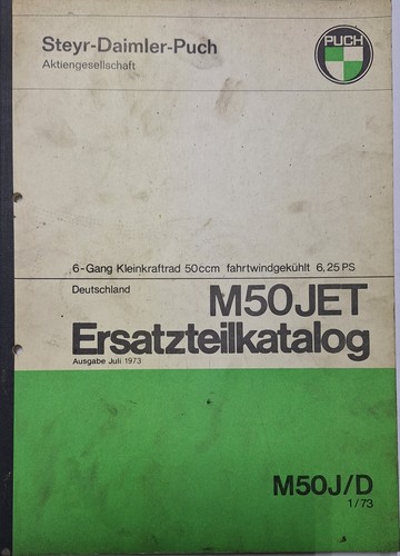 Puch m50 jet ersatzteilkatalog - puch,