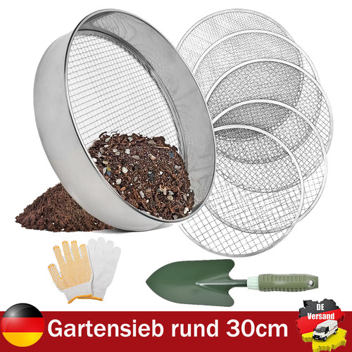 Gartensieb rund mit 5 - gartensieb,