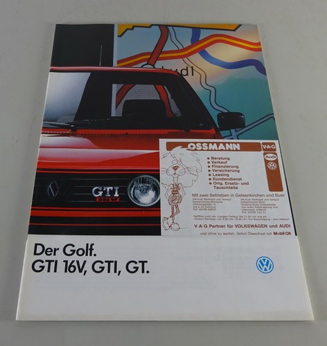 Prospekt broschüre vw golf - /,