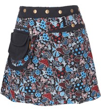 Wickelrock, kurzer Pilz Print