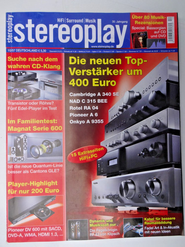Stereoplay magnat - stereoplay, 10/07,magnat