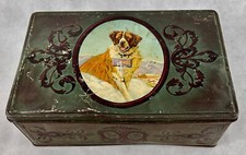 MILKA SUCHARD BLECHDOSE GROSS BONBONS MILKAHUND BERNHARDINER 1910