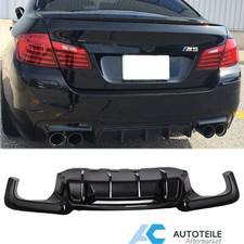 Sport Performance Heckdiffusor 4 Rohr für BMW 5er F10 F11 M-Paket Schwarz Glanz