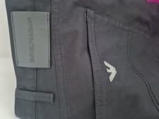 Armani Herren Jeans Hose Schwarz  W 33 L 32 Neu Ohne Etikett Logo Grau 