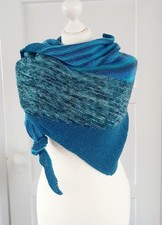 Dreieckstuch,  Handgestrickt, Asymmetrisch, Unikat