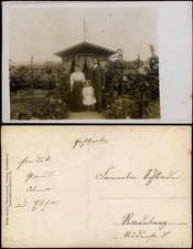 Ansichtskarte  Schrebergarten/Kleingarten Familie Photo Berka Dresden 1913