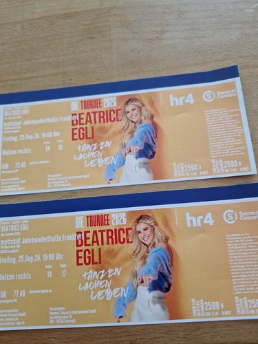 Tickets beatrice egli - tickets,