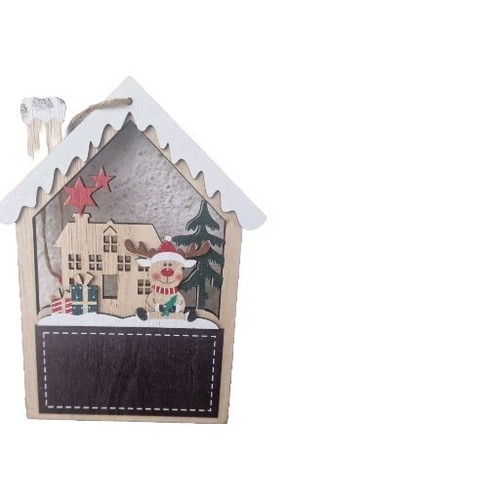 Weihnachtshaus mit schnee elch - mit,