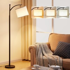 Stehlampe E27 Stehleuchte Modern Fußschalter Leselampe Wohnzimmer Standleuchte