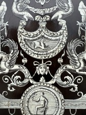 Historismus Ebenholz Thron Stuhl Intarsien Neo Renaissance Pogliani Stil