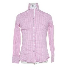 Fior Da Liso, Businesshemd, Größe: 38, Pink/Weiß, Baumwolle/Polyamid, Karo #UIv