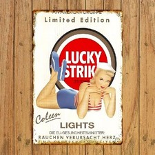 Blechschild Lucky Strike