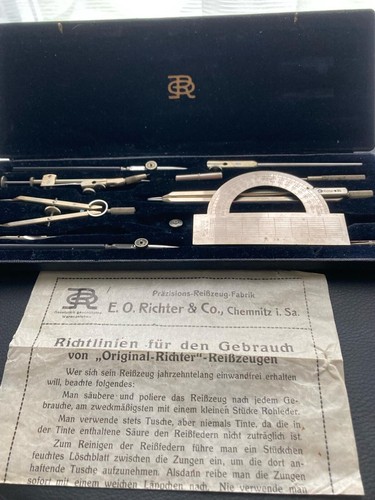 Reißzeugkasten richter - reißzeugkasten, e.o.richter