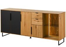Sideboard Wildeiche 180x43x79 natur geölt LINDAU #109