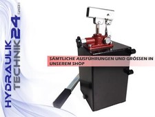 Hydraulik Handpumpe einfachwirkend 12-45 ccm mit 1-10L Tank