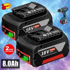 2x For Bosch Battery 18V 8.0Ah