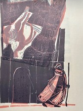 unsignierter Farbholzschnitt "