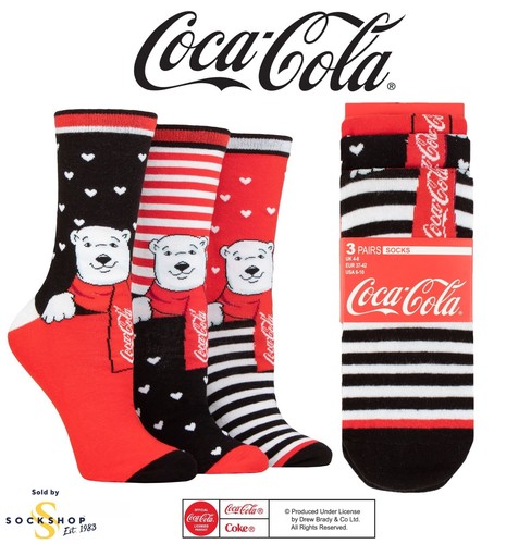 Coca cola damen socken - coca,