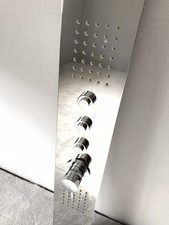 Edles Exklusives Unterputz Duschpaneel Verchromt Chrom Silber Regendusche