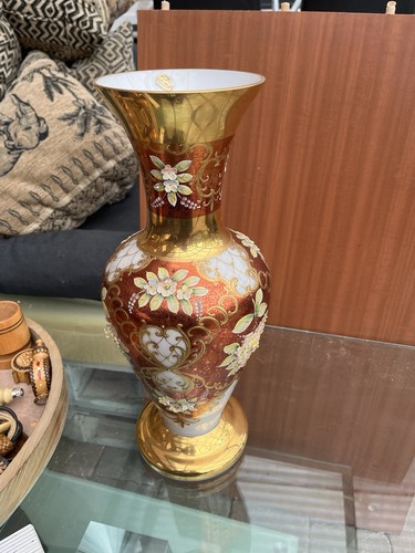 Prunkvase mit emaille - prunkvase,
