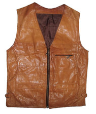 SPECKIGE Herren- LEDERWESTE /