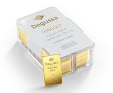 1 Stück 1 Gramm Goldbarren