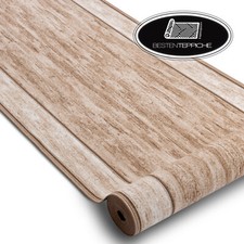 Modernen Preiswert Antirutsch Läufer 'RAMA' gummiert beige Breite 67-80-100 cm