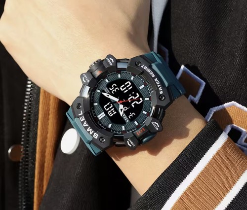Smael 8080 watch dual - time, &