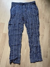 Hose Tommy Hilfiger blau weiß gr 4 XXS XS Lounge wear 