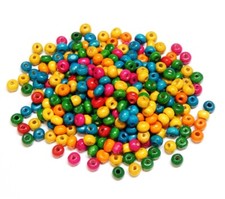 Holzperlen 6mm / 500stk Bunte