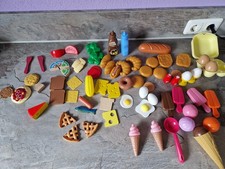Zubehör Spielküche Kinderküche Lebensmittel aus Kunststoff und Holz