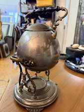Antiker Versilberter Teekessel 32cm Vintage Rarität