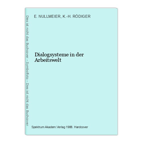 Dialogsysteme der - dialogsysteme, in