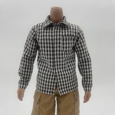 1:6 Actionfigur Kleidung kariertes Hemd Puppenkostüm für 12 Zoll männliche Figuren