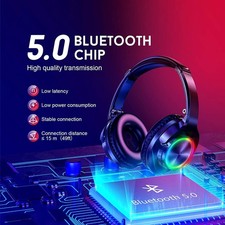 RGB LED Kopfhörer Bluetooth