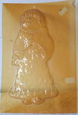 Gips Gieß Bilder gelb Silikon Harz Resin Silikonform Mönch Form Vintage Geschenk